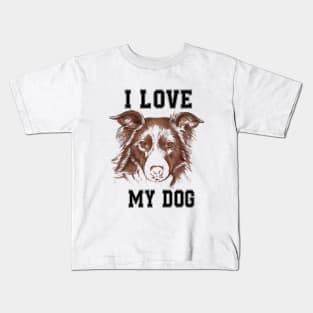 i love my dog Kids T-Shirt